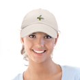 thumbnail image 5 of DALIX Nature Wasp Hat Mens Womens Embroidered Baseball Cap in Beige, 5 of 7