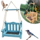 thumbnail image 1 of Comedero Para Pájaros Columpio Colgante Comedero Para Pájaros Silla De Madera Forma Columpio Comedero Para Pájaros Para Alféizar De Ventana Árbol Methold PT002366-03, 1 of 6