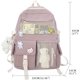 thumbnail image 2 of Kawaii Backpack with Cute Pin and Accessories Cute Kawaii Backpack for School Bag Kawaii Girl Backpack (Pink), 2 of 4