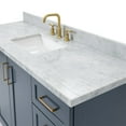 thumbnail image 5 of Ariel Taylor 61 In. Rectangle Sink Vanity With Carrara White Marble Countertop In Midnight Blue, 5 of 10
