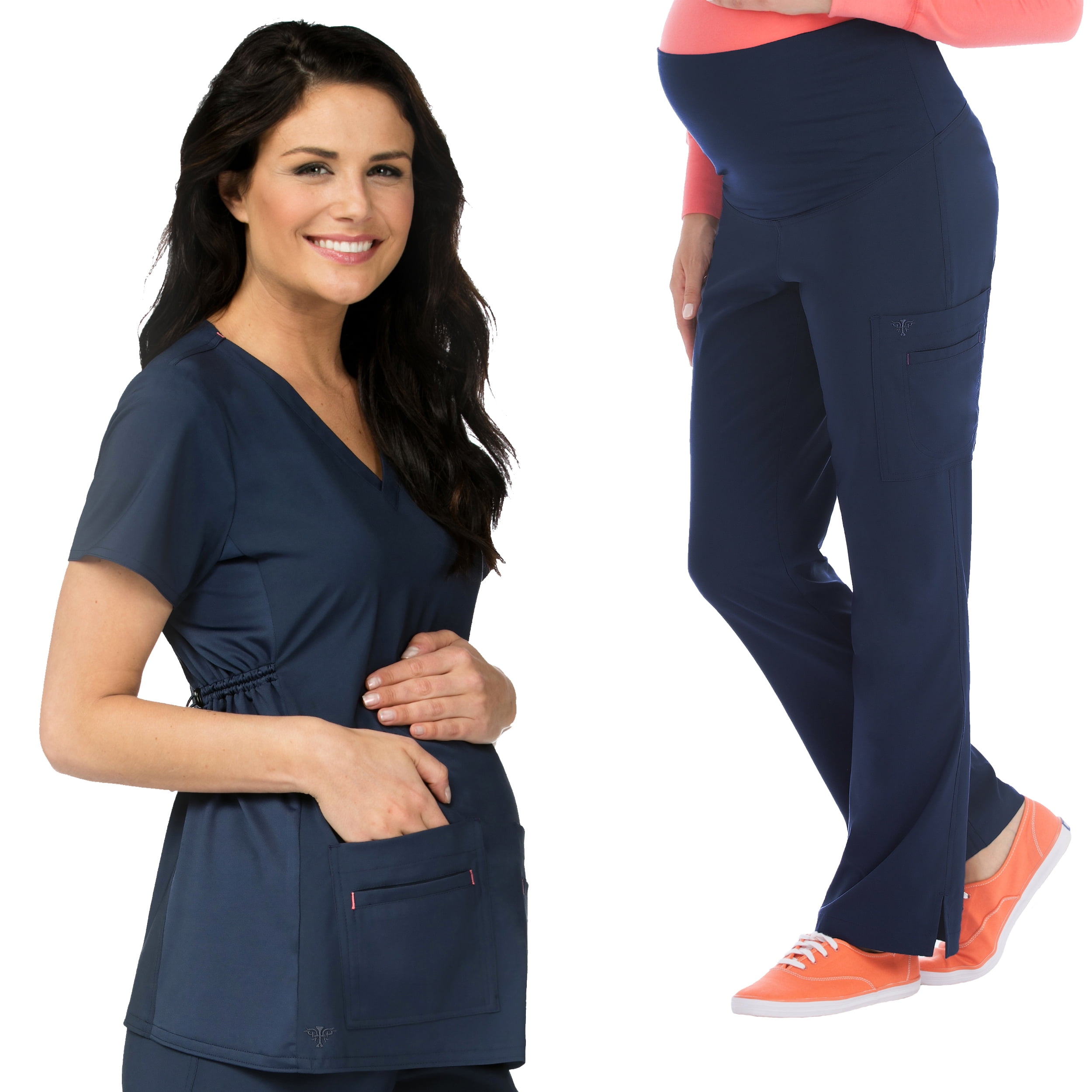 Med Couture Maternity Scrub Top & Maternity Scrub Pant Set [XS 3XL