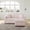 Light Pink, variant on 2 Modular In Gray. Strong Metal Construction. High Sponge. Modern Comfortable . Freely Assembled 75.6" Gray - Stylish And Practical. Materials Durability. Combinations For Versatile Use. Soft Cozy
