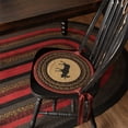 thumbnail image 5 of VHC Brands Cumberland Moose Applique Jute Dining Chair Pad, Set of 6, 5 of 5