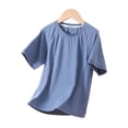 thumbnail image 6 of LRen Boys Rash Guard Upf 50+ Swim Shirts Short Sleeve Kids Youth Sun Protection Shirts, UPF 50+ Quick Dry Swimwear for Water Surf, 6 of 9