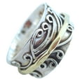 thumbnail image 2 of Energy Stone 925 Sterling Silver Radha Meditation Spinner Ring (US05) (8.5), 2 of 5