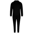 thumbnail image 4 of BXINGOHAI 2 Piece Tracksuits for Men Solid Long Sleeve Hoodies Sweatsuits Fall Winter Sweatshirts and Elastic Waist Sweatpants 2024 Outdoor Streetwear Sets Today Black,XL, 4 of 5
