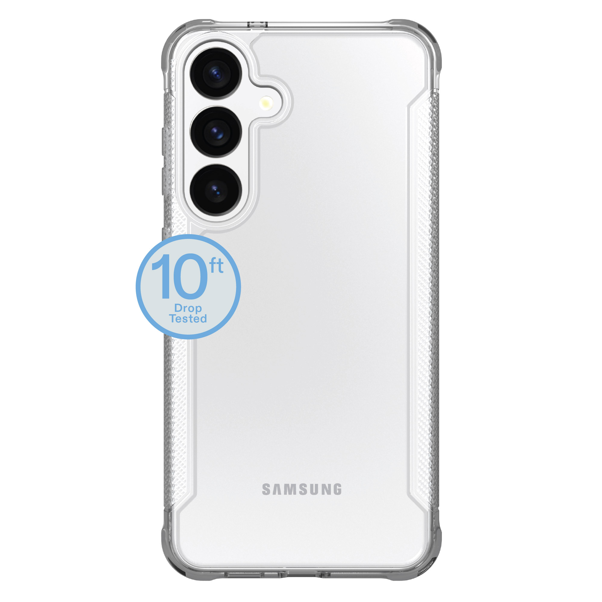 onn Dual-Layer Case for Samsung Galaxy S25/S24 Clear photo 2