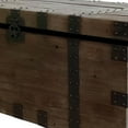 thumbnail image 3 of 44 Inch Trunk Accent Coffee Table with Storage, Reclaimed Wood Brown, Black, Saltoro Sherpi, 3 of 5