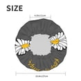 thumbnail image 6 of Easygdp Keep Life Simple Daisy Flower Shower Caps for Women, Double Waterproof Layers Shower Cap, Quick Drying Bath Hair Cap Reusable, 6 of 9