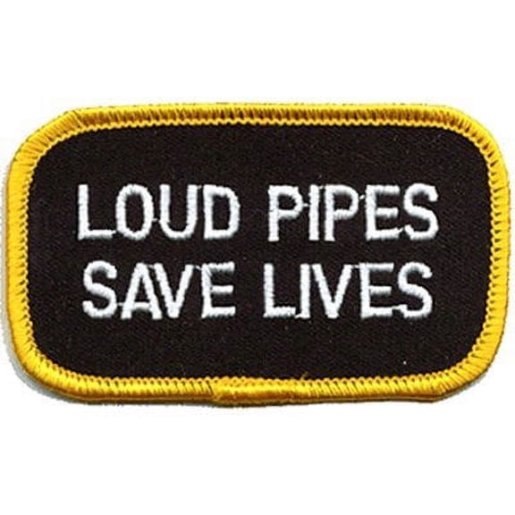 Loud Pipes iron-on embroidered patch
