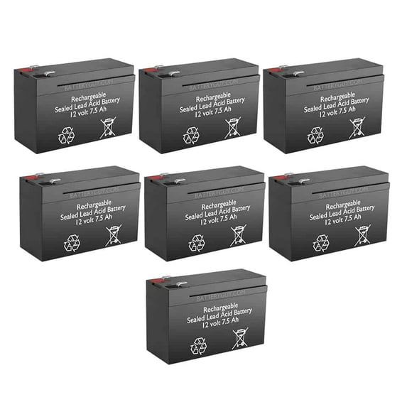 BatteryGuy Exide PW5110-1500 (7 pack, rechargeable, High Rate)