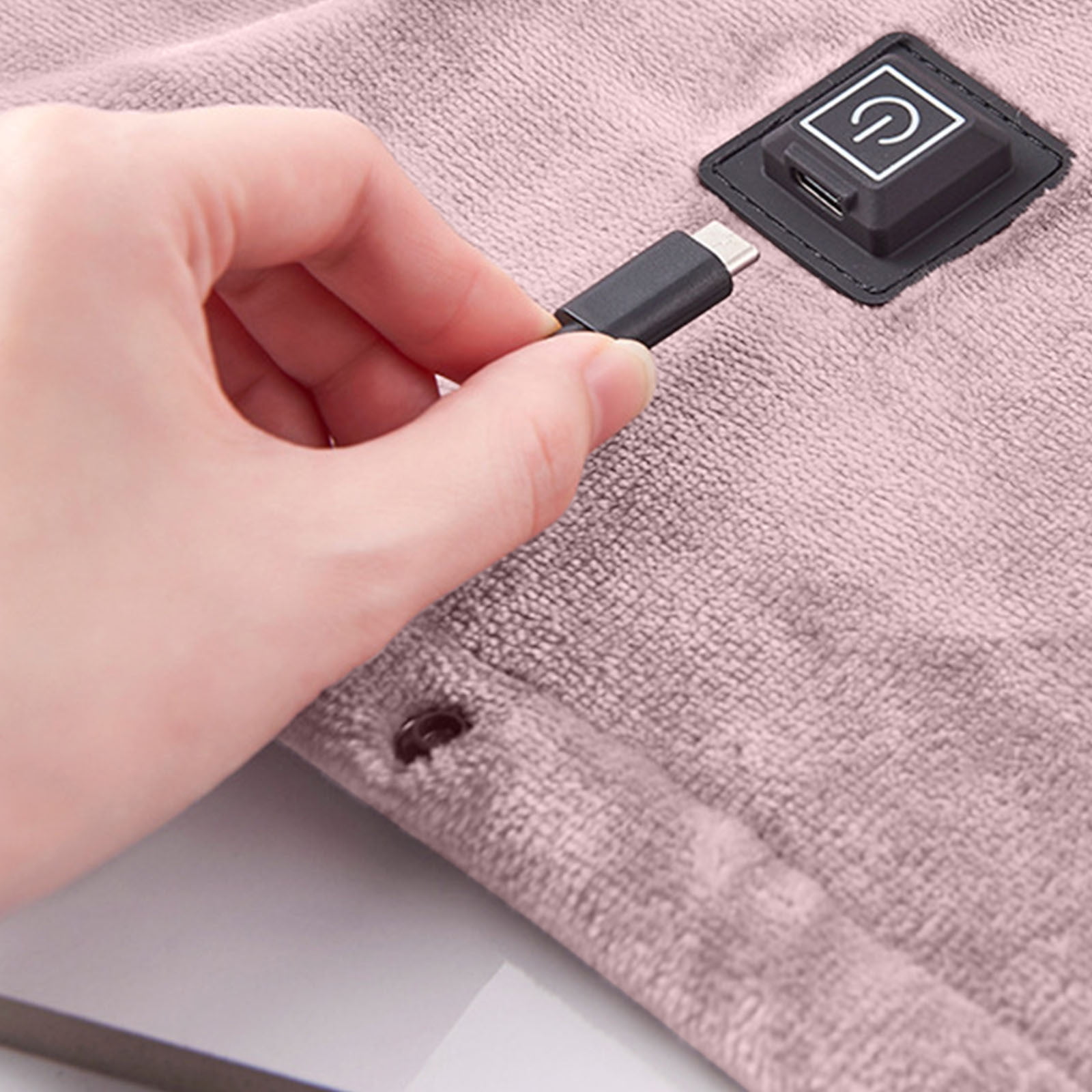 USB Heated Blanket Throw, Fast Heating Electric Blanket with 3 Heat Settings and Overheat Protection, for Office Home Travel Sofa Relaxation Warm Gift