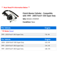 thumbnail image 2 of Clutch Master Cylinder - Compatible with 1999 - 2004 Ford F-350 Super Duty 2000 2001 2002 2003, 2 of 2
