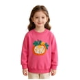 thumbnail image 6 of xaweyi Girls Fall Winter Clothes Round Neck Sweatshirt Fashionable Cartoon Printed Long Sleeved Top,Sizes 1-2 Years, 6 of 6