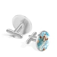thumbnail image 3 of Alpaca Dapper Stainless Steel Shirt Cufflinks Set for Formal Attire - for Weddings and Business Meetings, 3 of 6