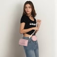 thumbnail image 3 of Small Solid Color Shoulder Bag for Women Zipper Crossbody Bags PU Leather Satchel with Detachable Coin Pouch for Daily Use Commuting Shopping, 3 of 8