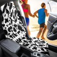 thumbnail image 3 of Chririnla Car Seat Towel Cover Machine Washable, Compatible with Bucket Seat Van, Terry Cloth Car Seat Cover Fit for Vehicle Trucks(Cow Ink Splash Print 1 Pack), 3 of 4