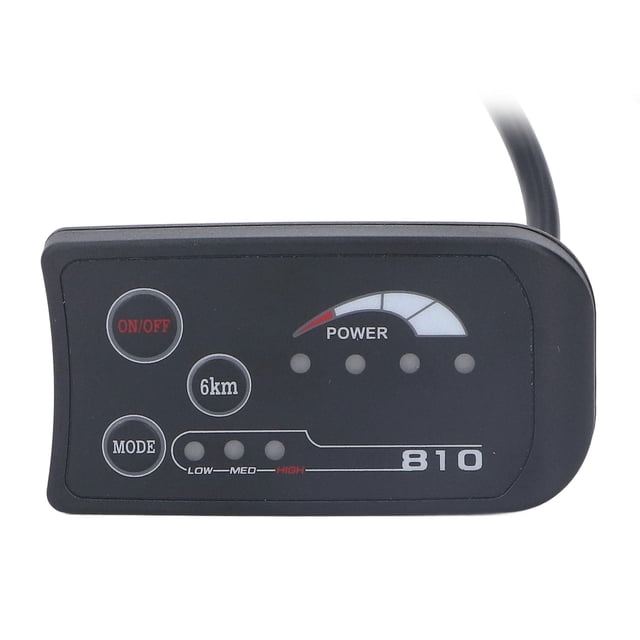Panel LED para bicicleta eléctrica S810 pantalla LED para bicicleta eléctrica de 4 cables función de memoria para scooters para modificación ANGGREK Otros