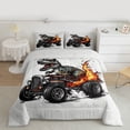 thumbnail image 2 of jejeloiu Safari Animals Dinosaur Full Size Comforter Sets,Cartoon Dino Bedding Sets For Men Women Reversible 3pcs, 2 of 8