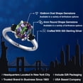 thumbnail image 2 of Gem Stone King 3.44 Ct Oval Green Mystic Quartz Black Onyx 925 Sterling Silver Ring, 2 of 6