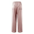 thumbnail image 5 of Razzly Women's Casual Loose Fit High Waist Drawstring Pants With Side Pockets plus Size Exercise Pants for Women Soft Womens Sweatpants Elastic Waist Pants for Women plus Wide Legs(Light Pink,2XL), 5 of 9