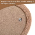 thumbnail image 3 of Hollypet Self Grooming Massager and Scratcher Toy - Cat Arch Brush for Back Grooming, Hair Cleaner Pads, 3 of 6