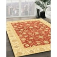 thumbnail image 2 of Ahgly Company Indoor Rectangle Abstract Orange Red Oriental Area Rugs, 7' x 10', 2 of 6