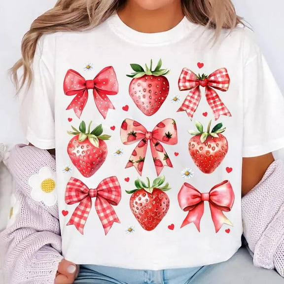 Strawberry Nana Gigi Mimi Shirt, Summer Fruit Family Bundle Tee, Mother's Day Gift T-Shirt