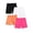 Light Pink, variant on KAUOD 4 Pack Girls Bike Shorts Kids Running Athletic Dance Cartwheel Shorts Summer Plain Comfy Under Dress Short Pants
