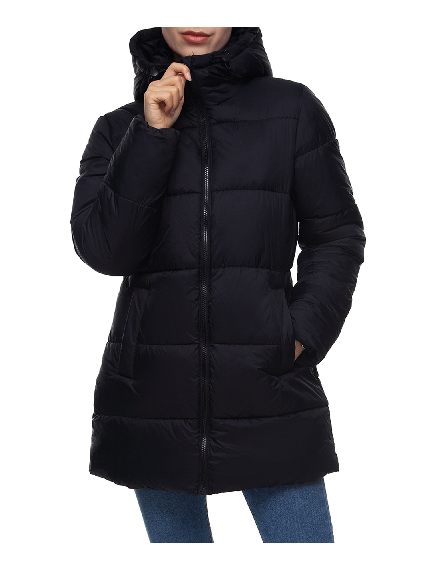 Rokka & Rolla Women's Long Quilted Puffer Coat