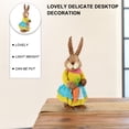 thumbnail image 4 of CIMAXIC easter Straw Easter Rabbit Bunny Household Office Party Desktop Ornament Rabbit,16.54"X5.91"X5.91", 4 of 5