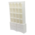 thumbnail image 1 of MERIGLARE Dollhouse Book Shelf Multi Functional Decor Showcase DIY Craft Gifts Accessories White, 1 of 7
