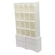 thumbnail image 1 of Estantería para casa de muñecas, armario, accesorios decorativos, colección, regalos, manualidades DIY Blanco, 1 of 7
