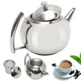 thumbnail image 2 of Unbranded 1L/1.5L/2L Polished Stainless Steel Teapot with Tea Leaf Filter, 2 of 2