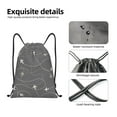 thumbnail image 4 of Fotbe Airplane Routes Around The World Pattern Drawstring Backpack, Gym Bag, Lightweight Backpack, Water-Resistant Bag Travel Sports Backpack, Fitness Bag, Yoga Bag-Medium, 4 of 6