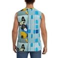 thumbnail image 4 of Xecao French Bulldog Dog in a Bathtub Print Men's Tank Top: Sleek Sleeveless Tee for Casual Sports and Beach Occasions-Large, 4 of 7