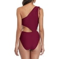 thumbnail image 7 of Women One Piece Swimsuits Cut Out One Shoulder Bathing Suits Padded Monokini Swimwear, 7 of 7