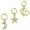 Gold, variant on 3PCS Clip on Belly Button Rings Fake Belly Piercing Non Piercing Navel Ring-Gold