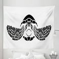 thumbnail image 1 of Turtle Beach Tapestry, Monochrome Basic Style Spotted Skin Animal with Hard Shell Print, Fabric Wall Hanging Decor for Bedroom Living Room Dorm, 5 Sizes, Charcoal Grey and White, by Ambesonne, 1 of 1