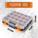thumbnail image 3 of Caja de herramientas con tapa transparente, organizador de doble cara con 34 compartimentos., 3 of 5