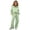 Green, variant on Enjoytime Girls Outfits Collared Quarter Zip Sweatshirt Pants 2 Piece Set Kids Casual Fashion Long Sleeve Sweatsuit