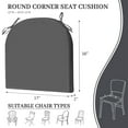 UNIKOME Outdoor Patio Chair Cushions Pack of 4,Water Resistant Patio