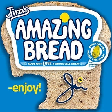 Jim's Amazing Bread - Whole Cell Wheat Bread  - 3 Pack
