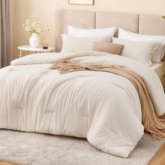 Love's cabin Beige Twin/Twin XL Comforter Set, 2-