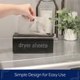 thumbnail image 6 of AuldHome Design Dryer Sheet Dispenser (Black); Enamelware Vertical Style Fabric Softener Sheet Holder for Laundry Room, 6 of 8