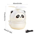 thumbnail image 3 of JZCHUNTOY Cute Panda Handheld Fan, 1 Piece USB Rechargeable Mini Portable Fan, Lightweight Personal Cooling Fan, Suitable for Outdoor, Travel, Commute, Office and Home Use, 3 of 6