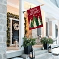 thumbnail image 2 of Merry Christmas Trees House Flag 28x40 Inch Double Sided for Outside Large Burlap Red Holiday Yard Decoration CF1625-40, 2 of 6