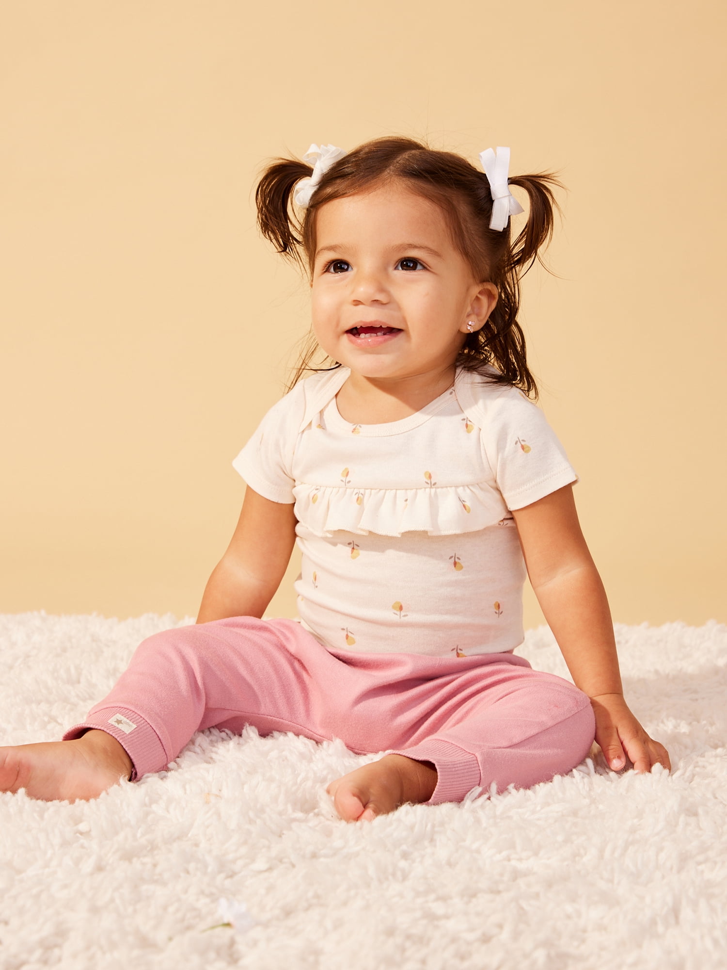 Little Star 100% Organic Cotton 5 Pack Baby Girl Bodysuit