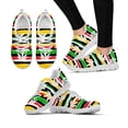 thumbnail image 1 of Zapatillas de deporte de malla con cordones de estilo moderno para mujer, zapatos planos con estampado de hojas de marihuana a la moda, calzado ligero para mujer, 1 of 6