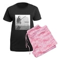 thumbnail image 5 of CafePress - Ice Fishing Women's Dark Pajamas - Women's Short Sleeve Print T-Shirt and Pants Dark Cotton Pajama Set, 5 of 7